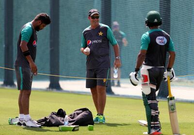 Mickey Arthur, centre, is pleased with the honesty of one of his players. Chris Whiteoak / The National
