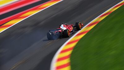 Ferrari's Charles Leclerc finished third behind the two McLaren's. Getty Images