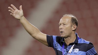 Gabriel Calderon shown during his sint as Baniyas coach in 2012. Fadi Al Assaad / Reuters / May 2, 2012