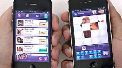 The Peek! game reveals an image tile by tile. Jeff Topping / The National