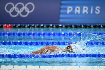 Tunisia's Ahmed Jaouadi won his 1500m freestyle heat. AFP