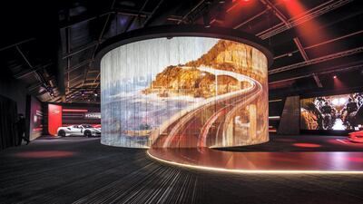 Universo Ferrari is being held amid 10,000 square metres of show space constructed on the edge of its Fiorano test track. Courtesy Ferrari