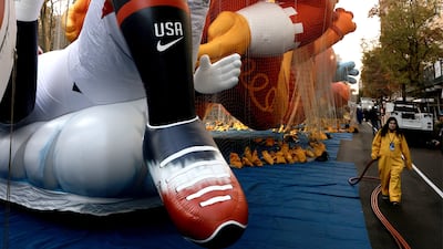 Striker is made ready for the pitch. EPA