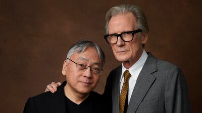 Author Kazuo Ishiguro and actor Bill Nighy. AP