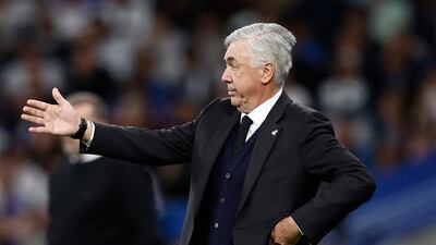Real Madrid coach Carlo Ancelotti watches the action. Reuters