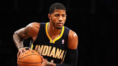 After last season’s coming-out party, Indiana’s Paul George is already receiving MVP attention as Pacers are still undefeated. Maddie Meyer/AFP