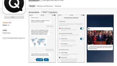 Quartz is available on both iPhone and Android.