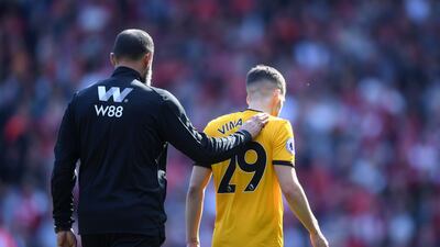 3rd: Ruben Vinagre, Wolverhampton Wanderers, top speed - 35.20 km/h. Getty Images