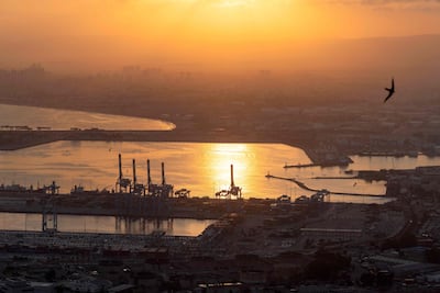 The port of Haifa, a vital point of entry for Israel's economy which many fear could be targeted by Israel's enemies. AFP