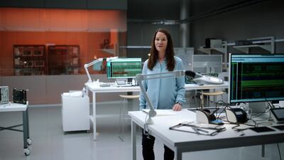 In this screen grab released by Apple, Apple's vice president of Engineering Program Management, Hardware Technologies Hope Giles speaks about the iPhone 12 during an Apple event at Apple Park in Cupertino, California. AFP