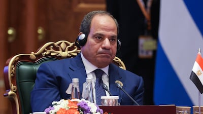 President Abdel Fattah Al Sisi said Egypt 'will not tolerate any action that touches its water security'. Reuters