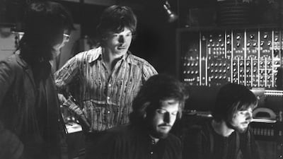 The Rolling Stones recording Let it Bleed with Johns, far right. Robert Altman / Getty Images