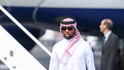 Defender Hassan Kadish, who plays his club football with Al Ittihad, arrives in Austin with the rest of the Saudi Arabia World Cup team. AFP