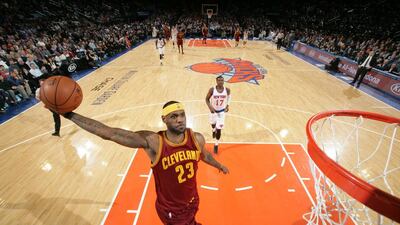 LeBron James has been floating through air with the greatest of ease in sparking Cleveland’s resurgence. Nathaniel Butler / Getty Images