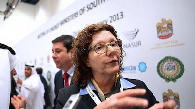 Mariangela Rebua, the director general of the Brazilian foreign ministry's department of energy, expressed her hope that Arab countries could give a boost to Light for All. Delores Johnson / The National