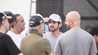 Sheikh Hamdan bin Mohammed, Crown Prince of Dubai, observes day one of the Dubai Gov Games. All Photos by Reem Mohammed / The National