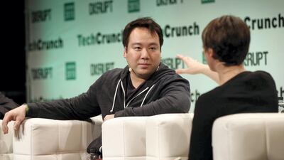 Founder and chief executive of Deliveroo Will Shu said he was “very proud” the company was going public in London. Getty Images
