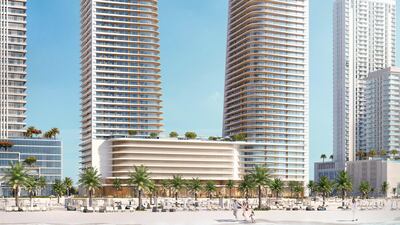 The Elie Saab at Emaar Beachfront tower is expected to open in the autumn of 2023. Courtesy Emaar