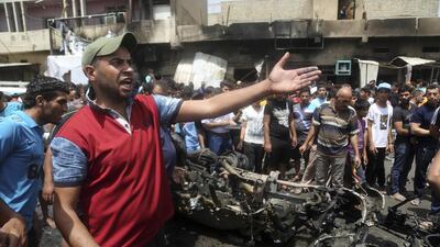 ISIL killed dozens with a car bomb explosion at a crowded outdoor market in the Sadr City, Baghdad. Khalid Mohammed / AP