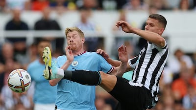 Sven Botman - 5, Some of his passing was off in the first half, but the Dutchman made a good header to find Callum Wilson in the opposition box, then made a good recovery after failing to deal with Phil Foden’s cross. Was saved by Pope after Haaland got behind him and struck over the crossbar. Action Images