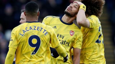 Arsenal v Sheffield United, Saturday, 7pm: Tenth placed Arsenal were held to a draw by Crystal Palace and had Pierre-Emerick Aubameyang red carded for a lunging tackle. It meant the Gunners have failed to win any of their last 15 Premier League away games against sides starting the day above them. Home form is better, but so is Sheffield United's away form. Reuters PREDICTION: Arsenal 1 Sheffield United 1