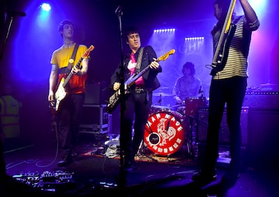 Johnny Marr, ex-member of The Smiths, performs with his son Nile Marr and his band Man Made at The Night And Day Cafe in 2016. Getty Images