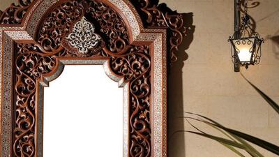 Examples of Etqaan furniture, which use traditional Middle Eastern craft techniques. Courtesy of Etqaan