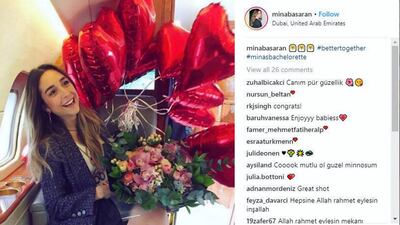 Mina Basaran was in the UAE with seven friends to celebrate her hen party. Instagram @minabasaran