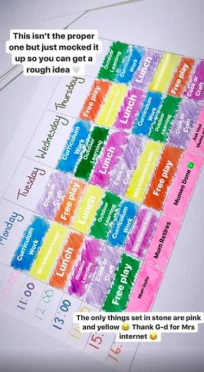 An insight into Stacey Soloman homeschooling schedule.