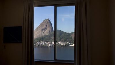 Sugarloaf Mountain is visible from an apartment in the Flamengo neighbourhood of Rio de Janeiro. Felipe Dana / AP Photo