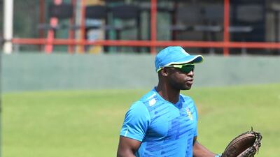 Junior Dala of South Africa during South Africa's training at SuperSport Park. Getty