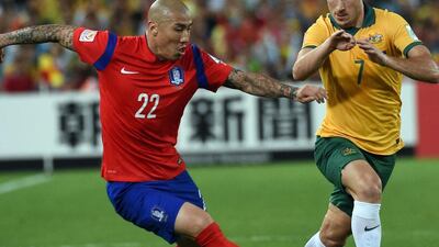 Cha Du-ri (South Korea), Defender: At 35, the overlapping full-back with boundless energy proved he could still mix it at a high level. Created the goal that beat Australia in the group stage and was superb in the final against the same opponents as South Korea worked tirelessly to overturn the half-time deficit. Like many of his teammates, did not deserve to be on the losing side. (Photo: Saeed Khan / AFP)