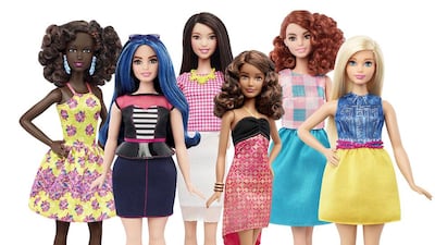 New Barbie doll body shapes of petite, tall and curvy in a photo released by Mattel on January 28, 2016. Mattel/Handout via Reuters