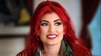Iraqi Kurdish singer Helly Luv poses for a picture in Erbil, the capital of the autonomous Kurdish region of northern Iraq, on June 9, 2015. Safin Hamed/AFP Photo