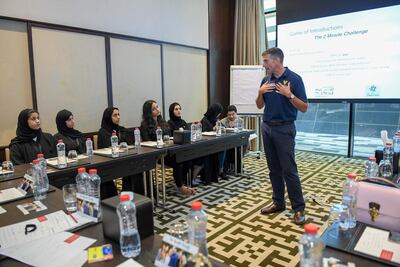 Geordon Rendle gives a workshop during training. Ministry of Tolerance