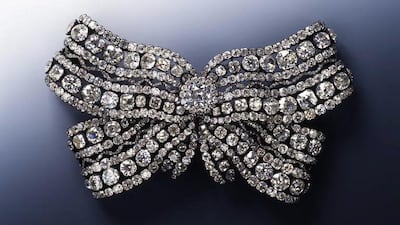 A stolen large breast loop that was stolen from the Green Vault in Dresden. EPA