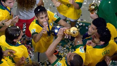 Brazil won their third straight Confederations Cup title.