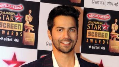 Varun Dhawan is taking Arabic lessons ahead of his shoot for Dishoom in Abu Dhabi. AFP photo