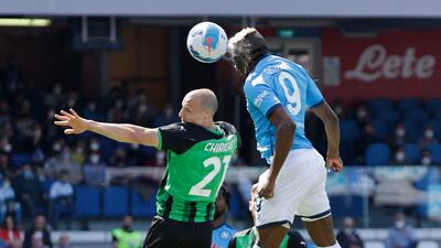 =8) Victor Osimhen (Napoli) 14 goals in 27 games. Reuters