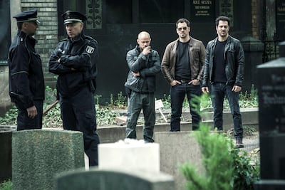 A scene from the Netflix drama ‘Dogs of Berlin’, based on events in the German capital. Netflix