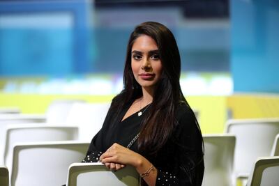 Mada Masoud, 21, attends the second day of an emiratisation forum in Dubai. Chris Whiteoak / The National