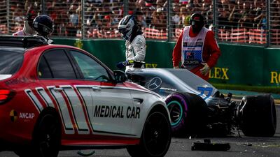 Crashing in qualifying for the Australian Grand Prix was not the start to 2018 that Valtteri Bottas wanted. Diego Azubel / EPA