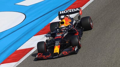 Red Bull's Dutch driver Max Verstappen during the second practice session. AFP