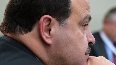 A file photo shows Jordan's minister of interior Hussein Al Majali in Washington. AFP Photo