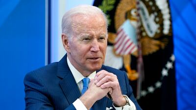 US President Joe Biden said Russia's invasion had merely galvanised Ukrainian pride. AP
