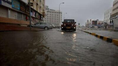 Sun sets over the Omani capital Muscat on Thursday, June 3, 2010, as cyclone Phet approached the UAE coast.