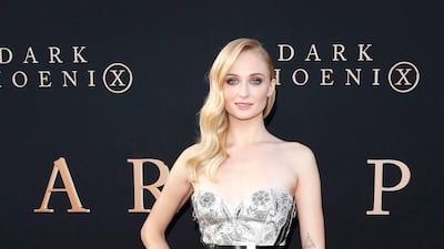 Sophie Turner in Louis Vuitton at the world premiere of Dark Phoenix at the TCL Chinese Theatre IMAX in Hollywood, Los Angeles. Photos: EPA