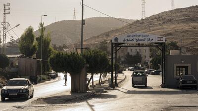The last Lebanese checkpoint before the Syrian border. Some Syrians have been stuck for weeks in the middle of the no man's land in between. Thibault Lefébure for The National