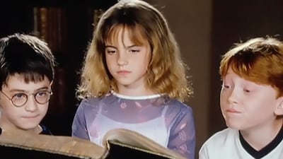 Daniel Radcliffe, Emma Watson and Rupert Grint remember getting along very well in their first screen test (pictured here).