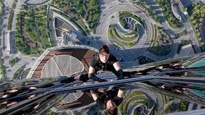 Tom Cruise climbs Burj Khalifa in ‘Mission: Impossible – Ghost Protocol’. Photo: Paramount Pictures